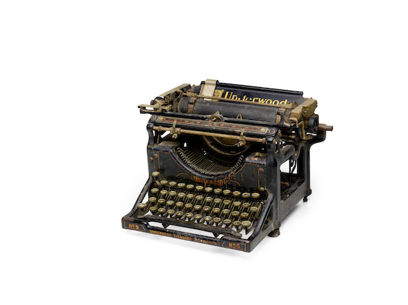 BURROUGHS, WILLIAM. 1914-1997. A 1930s Underwood Standard Typewriter no 5 owned by William Burroughs image 1