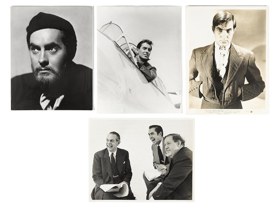A Tyrone Power group of oversized photographs