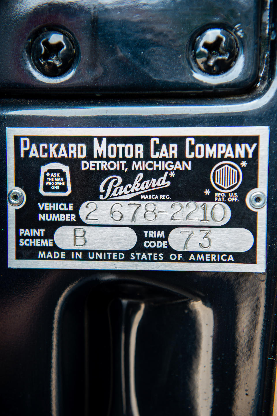 <b>1953 Packard Caribbean Custom Convertible</b><br />Chassis no. L411551