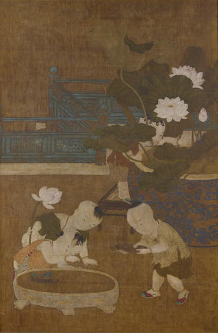 Anonymous Children at Play in a Garden, 15th century