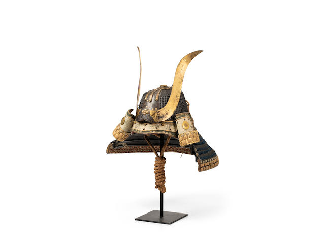 A fine and heavy ko-boshi kabuto (helmet with standing rivets) Muromachi (1333-1573) or Momoyama (1573-1615) period, 16th/17th century