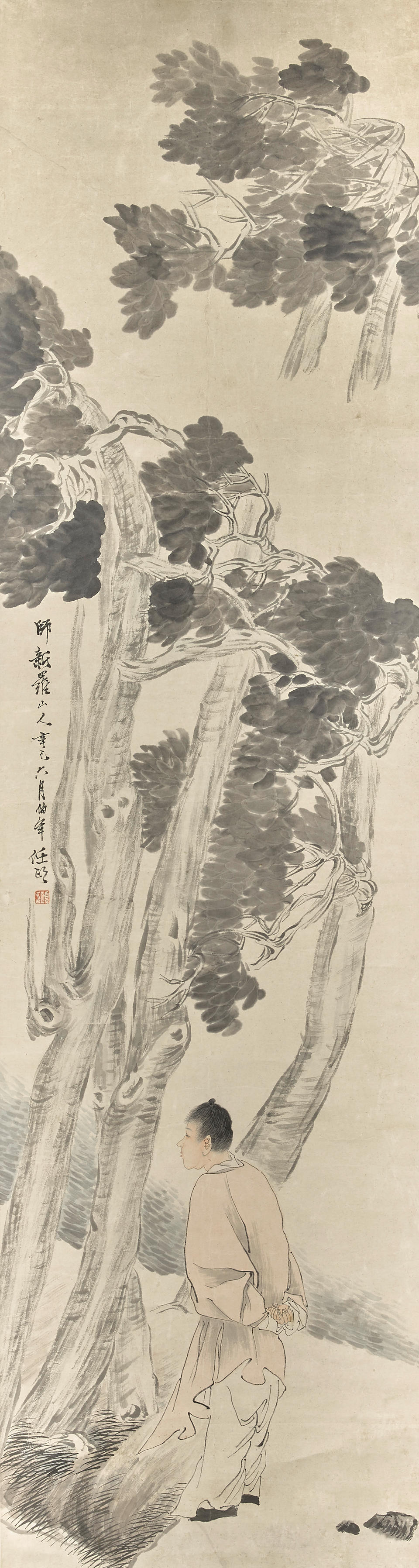 Ren Yi (1840-1895)  Figures in Landscapes, 1881 (4)