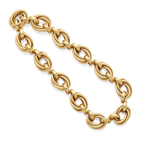 A gold necklace,  Tiffany & Co., Italian