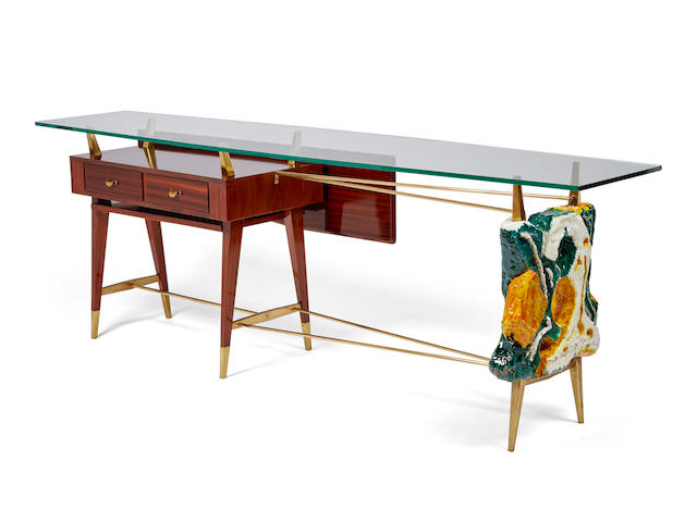 Leonardi Leoncillo (Italian, 1915-1968) Console Table, circa 1955