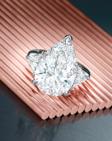 A fine diamond ring