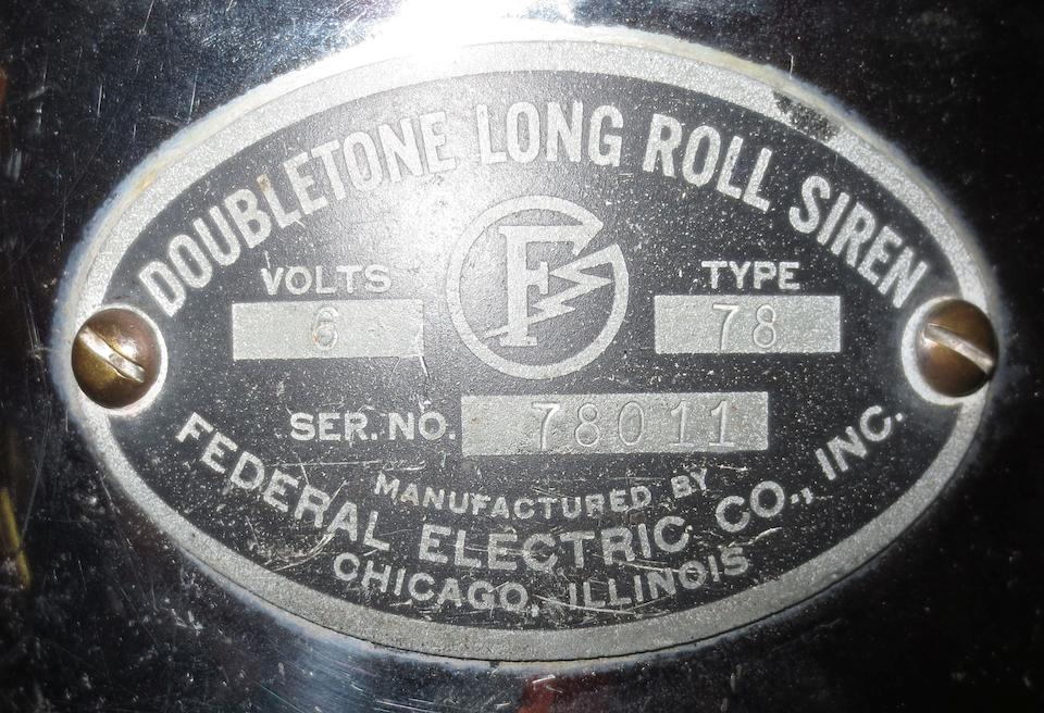 A Doubletone Long Roll Siren by Federal Electric Co.Inc.,