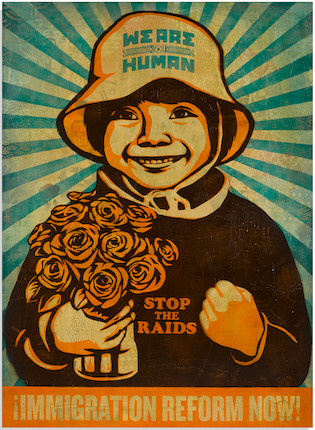 Shepard Fairey and Ernesto Yerena (B. 1970 and 1987) Immigration Reform Now, 2010 image 1