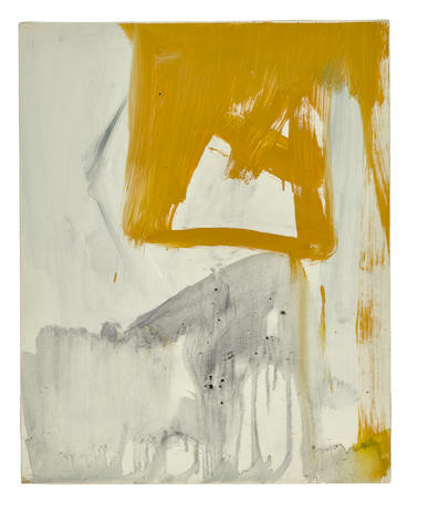 Franz Kline (American, 1910-1962) Ochre and Grey Composition, 1955