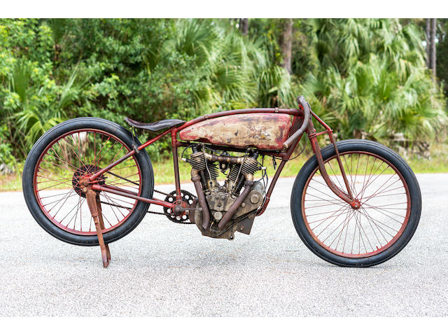 1916 Excelsior 61ci Super X Board Track Racing Motorcycle Engine no. 83659
