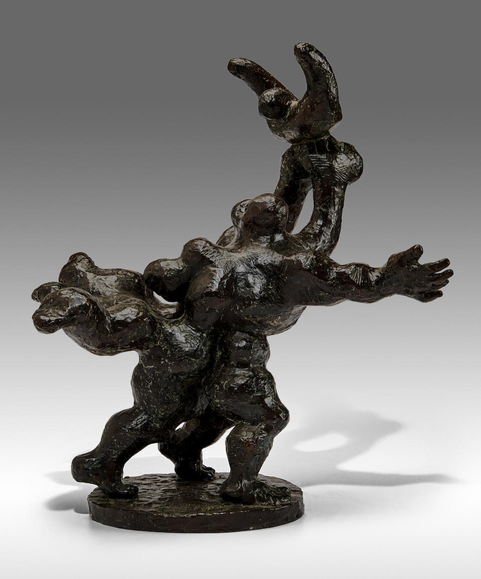 JACQUES LIPCHITZ (1891-1973) Arrival 21 1/8 in (53.6 cm) (height) (Conceived in 1941)