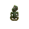 Thumbnail of Exceptional and Rare Maori Anthropomorphic Pendant, New Zealand, ca. 1600-1700 image 1