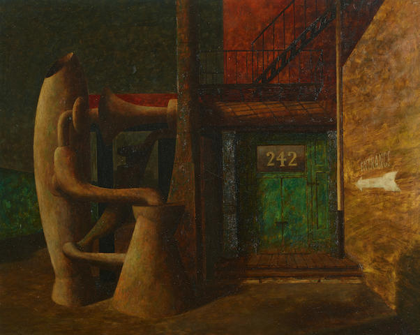 John Atherton (1900-1952) Untitled (Entrance 242) 17 1/8 x 21in (43.5 x 53.3cm)