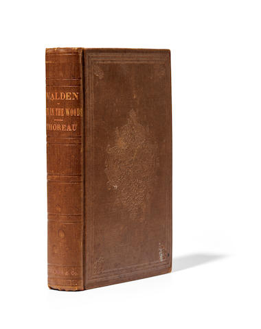THOREAU, HENRY DAVID. 1817-1862. Walden; Or, Life in the Woods. Boston: Ticknor and Fields, 1854.
