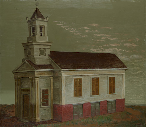 Morris Kantor (1896-1974) South Truro Church 24 1/8 x 27in (61.3 x 68.6cm) (Painted in 1934.) image 1