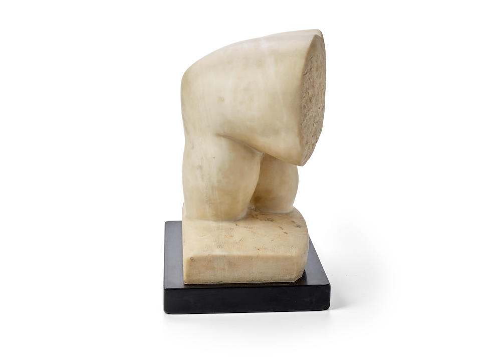 Gaston Lachaise (1882-1935) The Knees [LF 195] 16 3/4in high (42.5cm) on a 2in (5cm) high black Belgian marble base (Carved in 1932-33.)