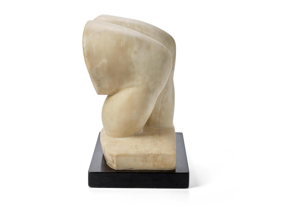 Gaston Lachaise (1882-1935) The Knees [LF 195] 16 3/4in high (42.5cm) on a 2in (5cm) high black Belgian marble base (Carved in 1932-33.)