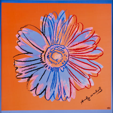 After Andy Warhol (1928-1987); Daisies (Orange);