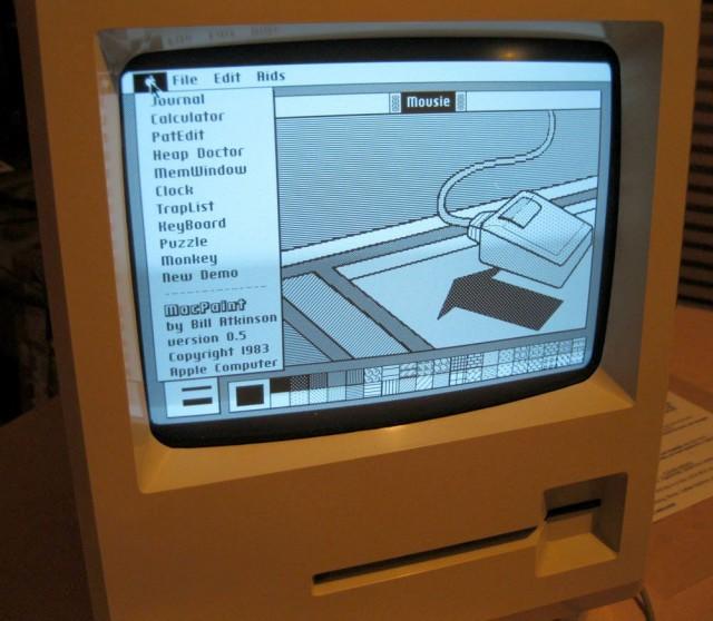 APPLE MACINTOSH PROTOTYPE. Prototype of the Macintosh Personal Computer, with 5-1/4 inch "Twiggy" disk drive,
