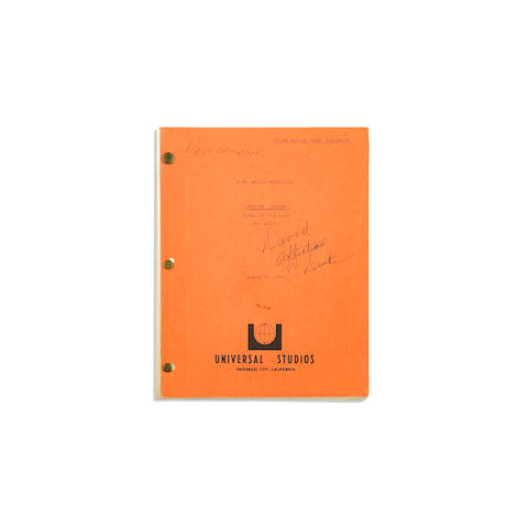 A John Wayne-signed script of Rooster Cogburn
