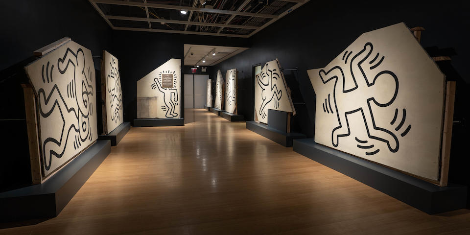 Keith Haring (American, 1958-1990) Untitled (The Church of the Ascension Grace House Mural), circa 1983/1984