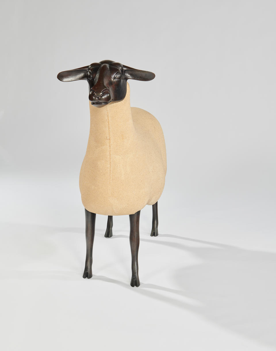 Fran&#231;ois-Xavier Lalanne (1927-2008) Mouton Transhumant circa 2000number 49 from the edition of 250, patinated bronze and epoxy stone, stamped '49/250', 'FXL' and 'LALANNE'height 39 1/4in (89.5cm); width 39 3/4in (101cm); depth 13 1/2in (34cm)