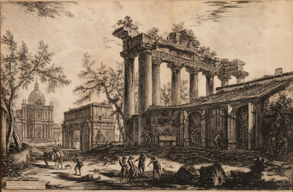 Giovanni Battista Piranesi (1720-1778); 4 Plates, from Views of Rome; (4)