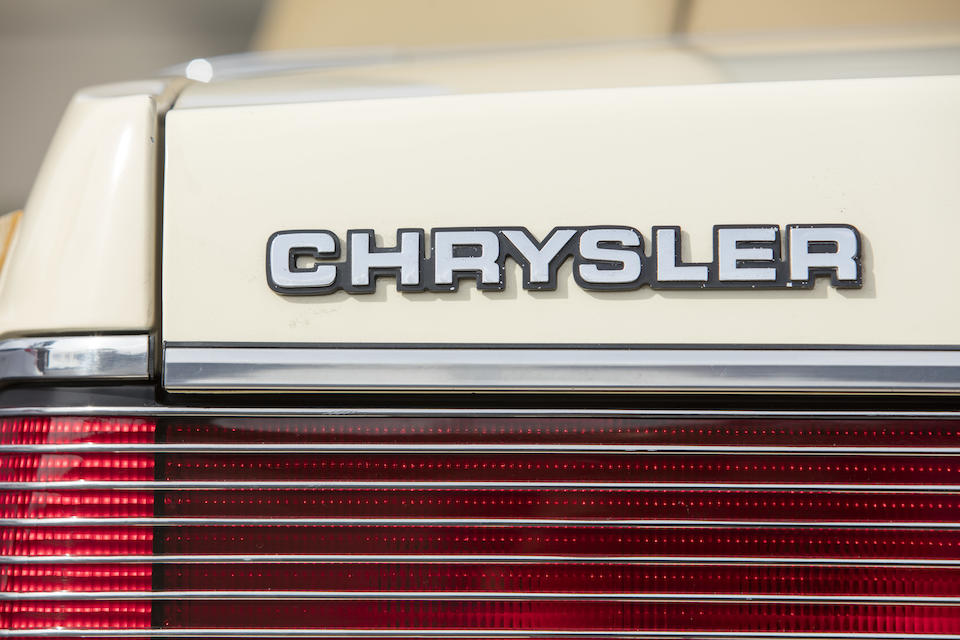 <b>1986 Chrysler LeBaron Town & Country Convertible</b><br />VIN. 1C3BC55E2GG130899