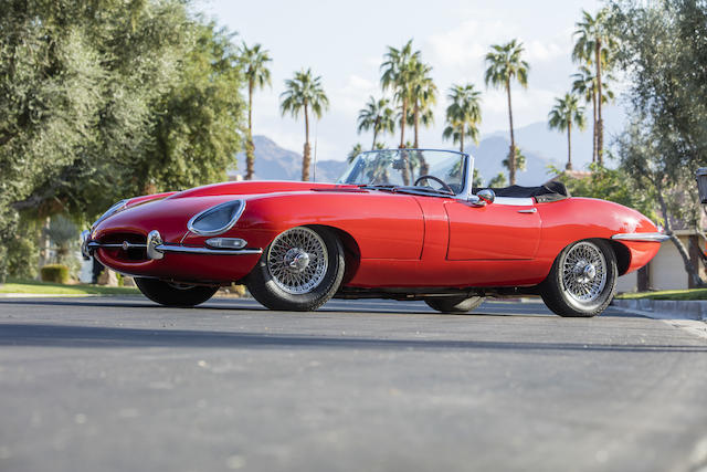 <b>1963 Jaguar E-Type Series 1 3.8-Liter Roadster</b><br />Chassis no. 878960<br />Engine no. R9982-9