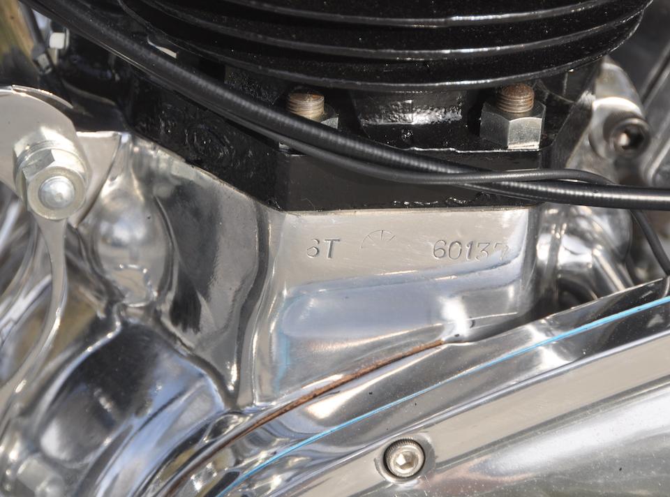 The ex-Bobby Sirkegian, 1953 Triumph 650cc Drag Racing Motorcycle Frame no. 38471 Engine no. 6T 60137