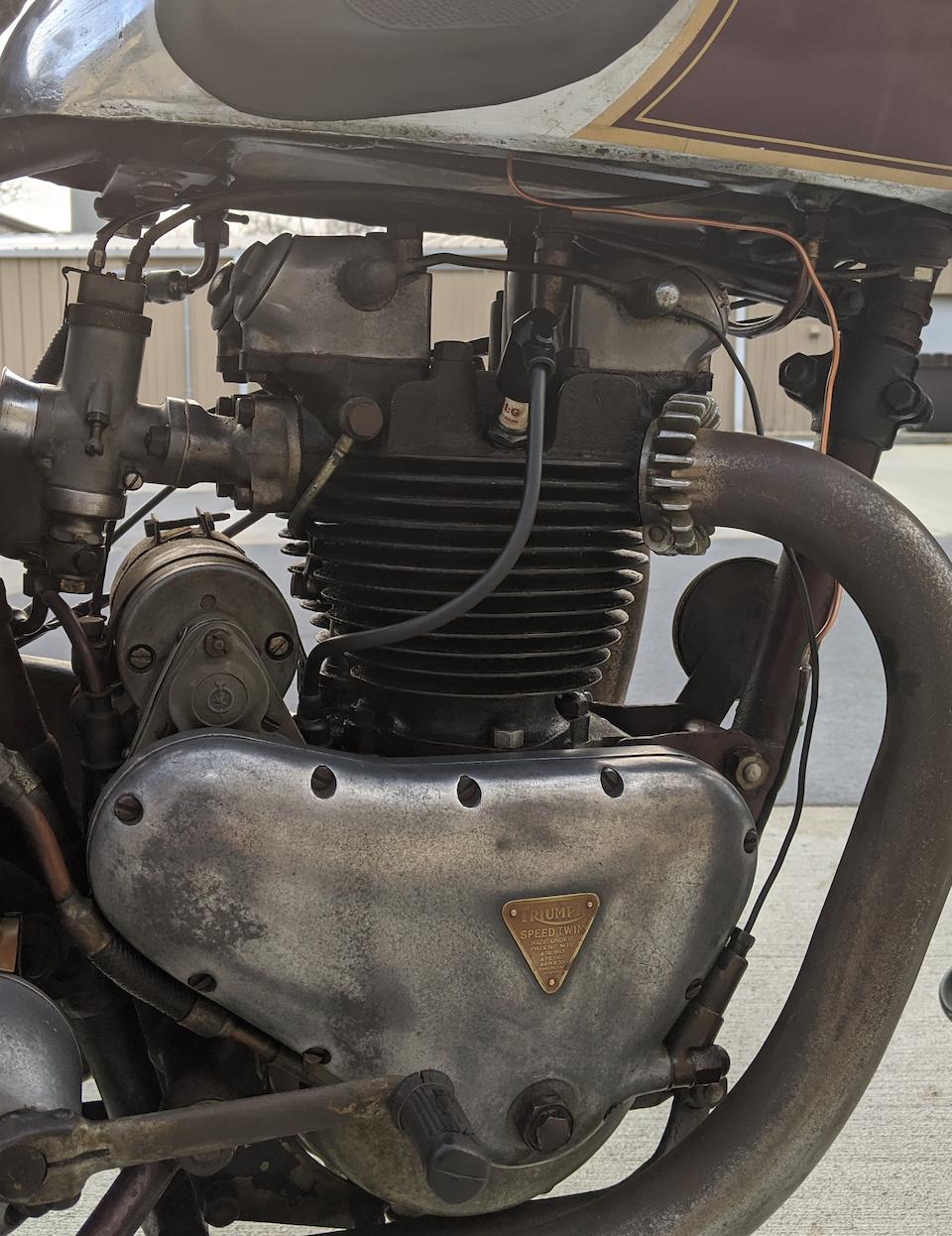 The ex-Bud Ekins, 1938 Triumph 500cc 5T Speed Twin Frame no. T.H.6226 Engine no. 8-5T 12877