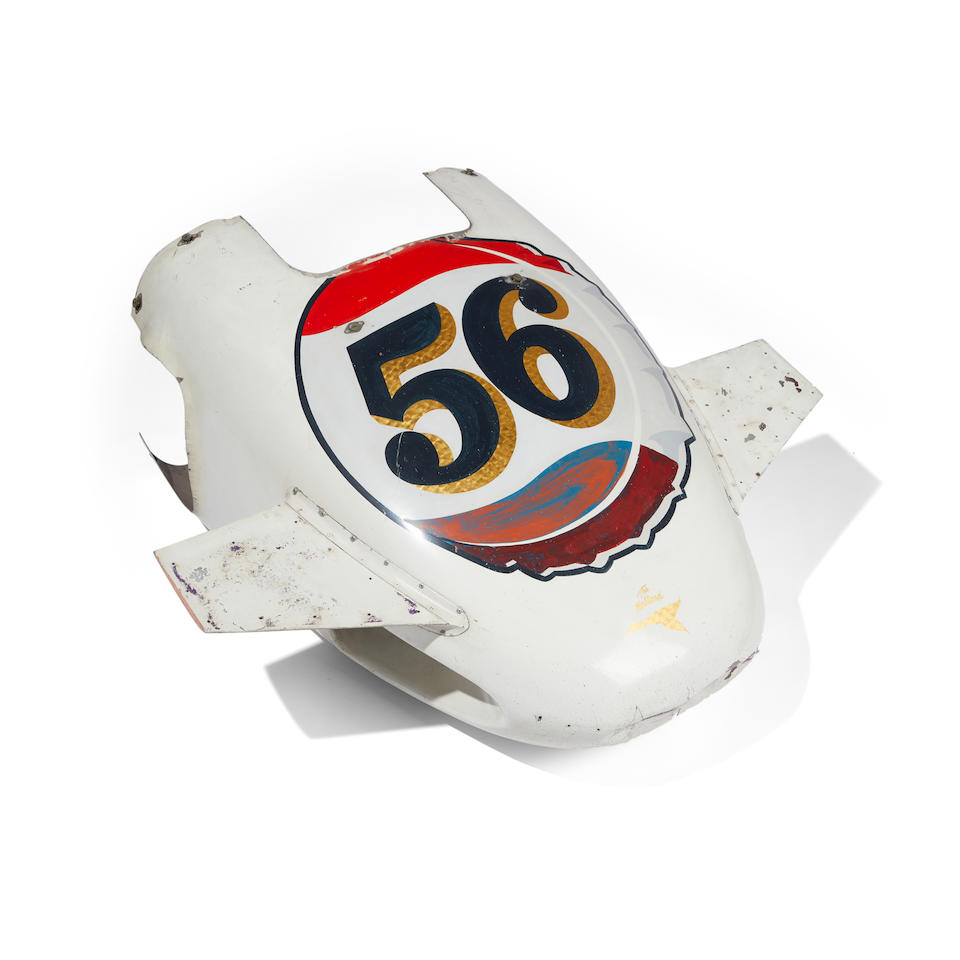 The nose cose from Jim Hurtubise's 1969 Mallard-Offenhauser Indy 500 car,