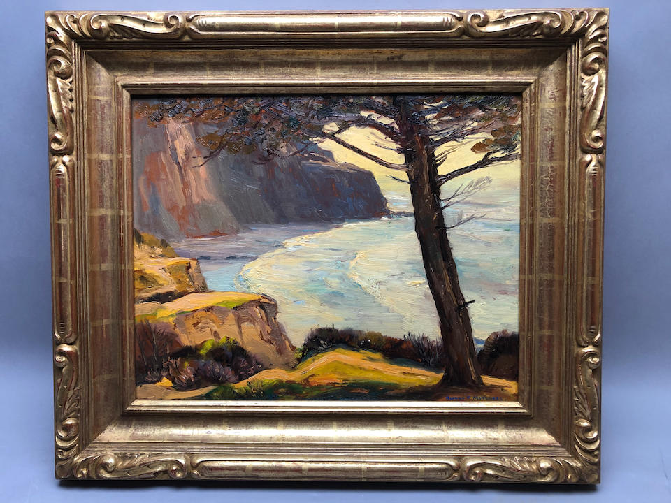 Alfred R. Mitchell (1888-1972) Sunset Cliffs 16 x 20in framed 23 x 27in