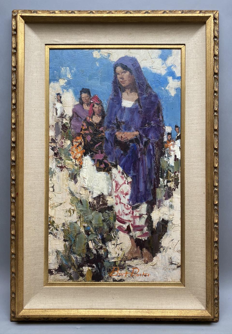 Burt Procter (1901-1980) Time Out; Women of the Desert (a group of two) 28 x 16in; 16 x 12in, respectively framed 36 x 24in; 22 1/2 x 18 1/2in, respectively