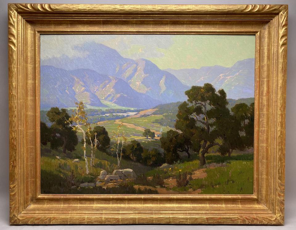 Elmer Wachtel (1864-1929) The Grandeur that is California 30 1/4 x 40 1/4in (framed 39 x 49in)