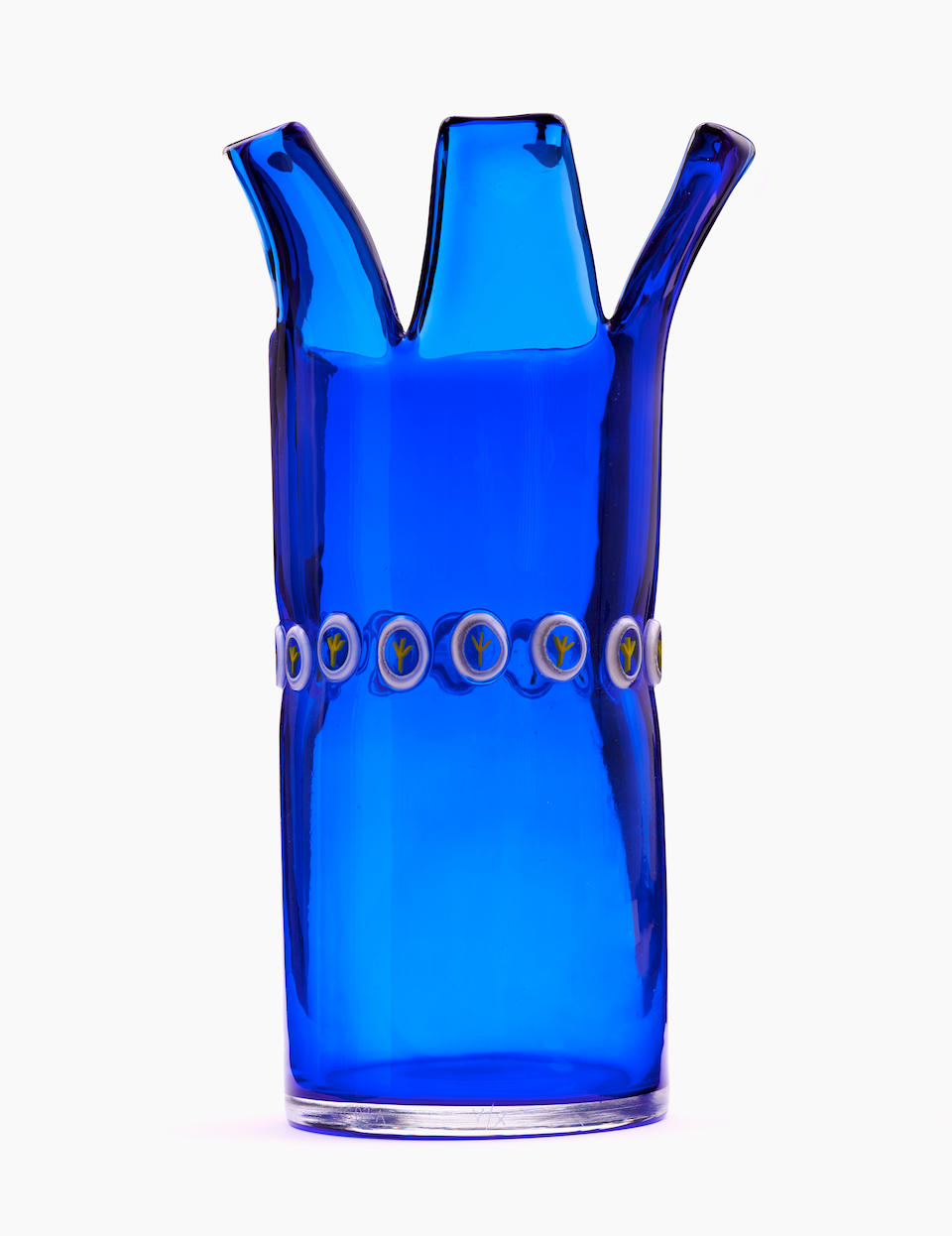 Riccardo Licata (1929-2014) Glifo Vase1995for Berengo Studio, numbered 5 from the edition of 10 blown glass, engraved markheight 15 1/4in (38.5cm)