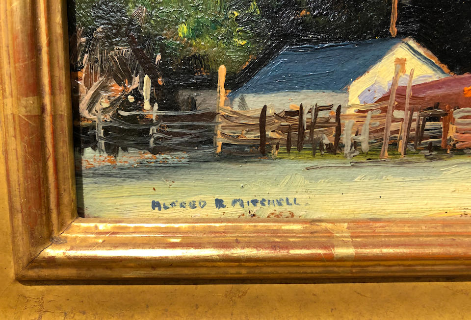 Alfred R. Mitchell (1888-1972) Sierra Ranch 8 x 10in framed 14 x 16in