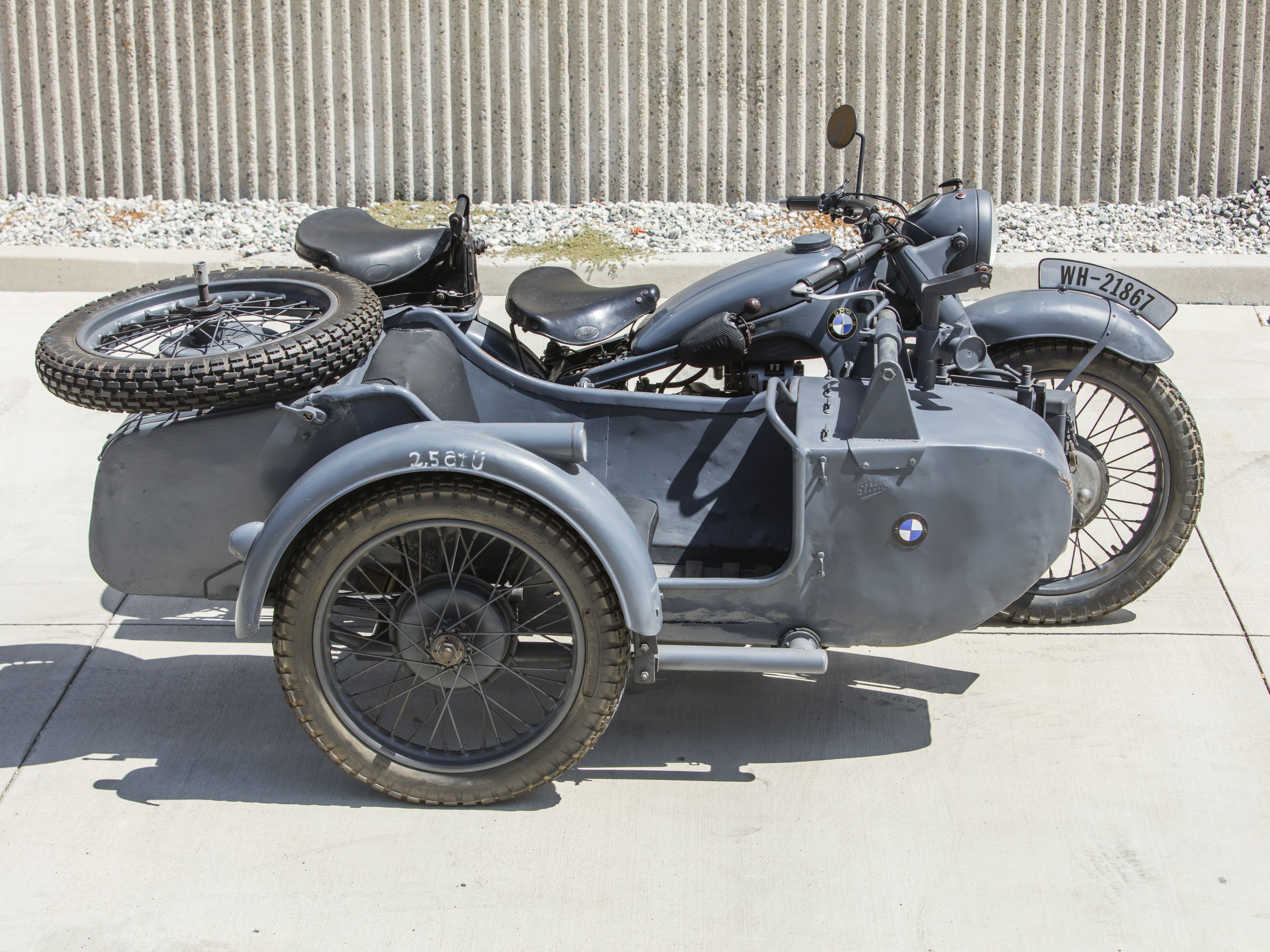 Bonhams Cars : 1937 BMW R12 with Steib Frame no. 18250 Engine no. 3089