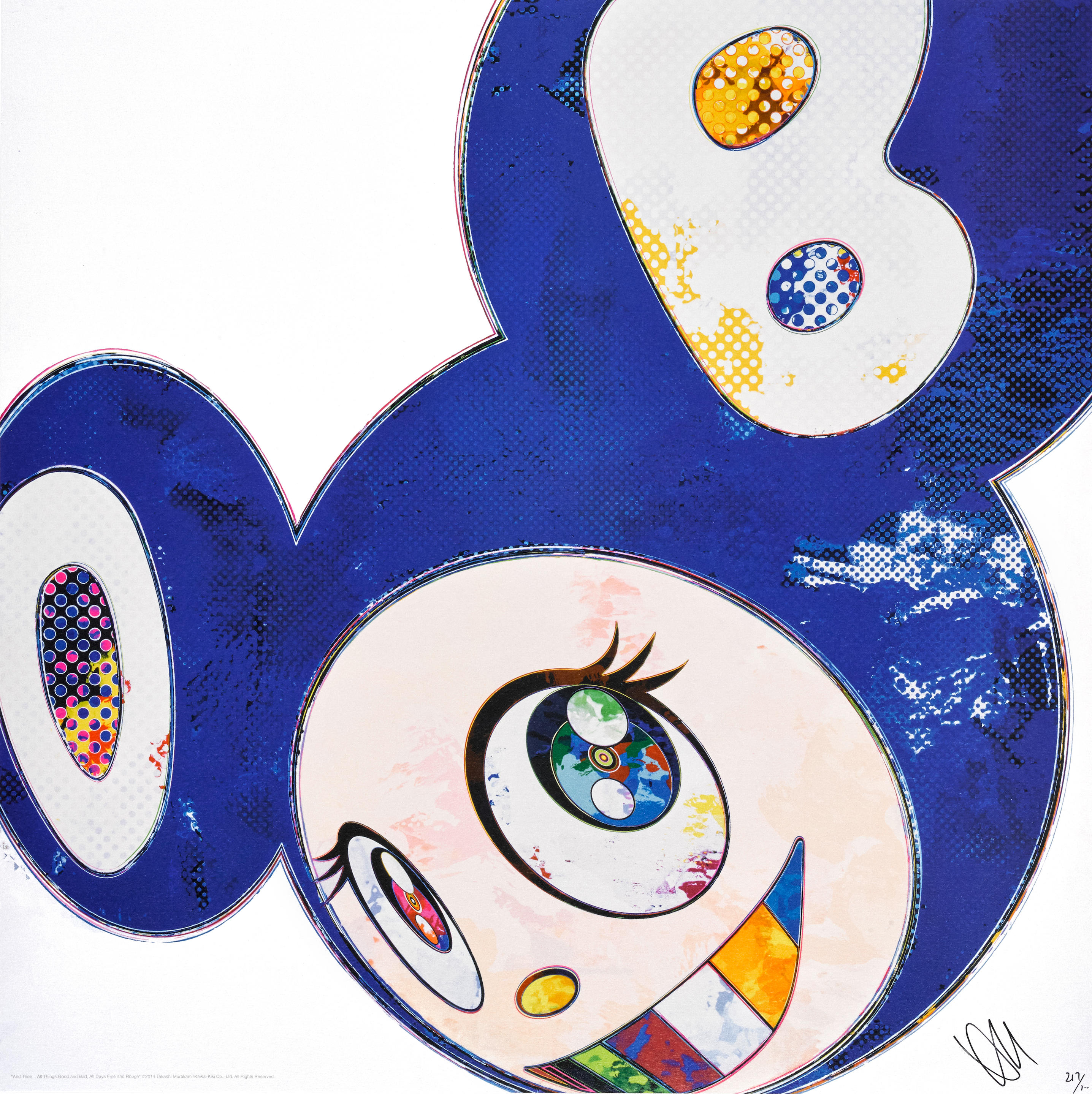 Takashi Murakami (born 1962); And Then...All Things Good and Bad, All Days Fine and Rough (Blue);