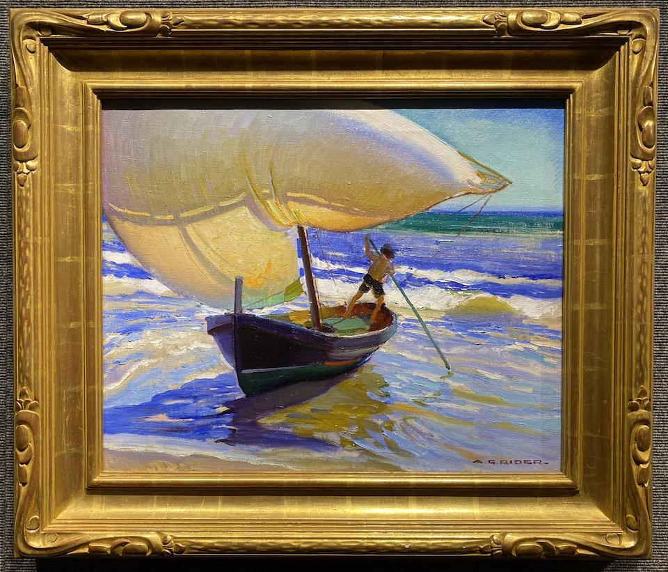 Arthur Grover Rider (1886-1975) Sun and Sail 17 x 21in (framed 24 x 28in)