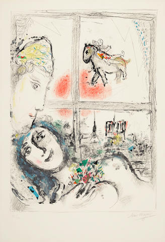 Marc Chagall (1887-1985); Paris de la Fen&#234;tre;
