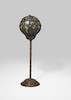 Thumbnail of Tiffany Studios (1899-1919) Rare and Unusual Butterfly Table Lamp1897-98patinated bronze filigree, Favrile glass, apparently unmarkedheight 22in (55.5cm); diameter 6in (15cm) image 3