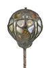 Thumbnail of Tiffany Studios (1899-1919) Rare and Unusual Butterfly Table Lamp1897-98patinated bronze filigree, Favrile glass, apparently unmarkedheight 22in (55.5cm); diameter 6in (15cm) image 2