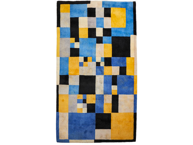 Sonia Delaunay (1885-1979) Carr&#233;s Magiques Tapestrycirca 1980for Artcurial, wool, initials woven in lower left, editioned 25/100 on Artcurial label114 1/4in x 70 1/2in (290 x 179cm)