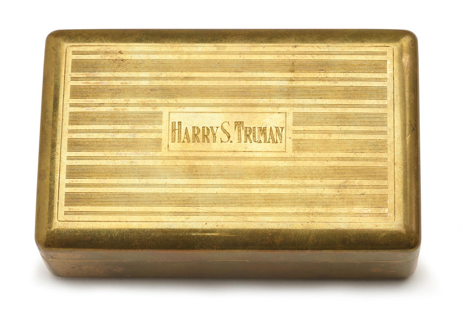 TRUMAN, HARRY. 1884-1972. Shaving kit belonging to the 33rd President,