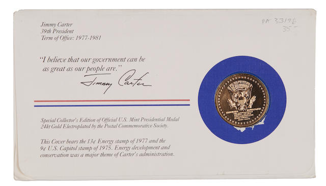 JIMMY CARTER MEMORABILIA. A group of Jimmy Carter presidential memorabilia,