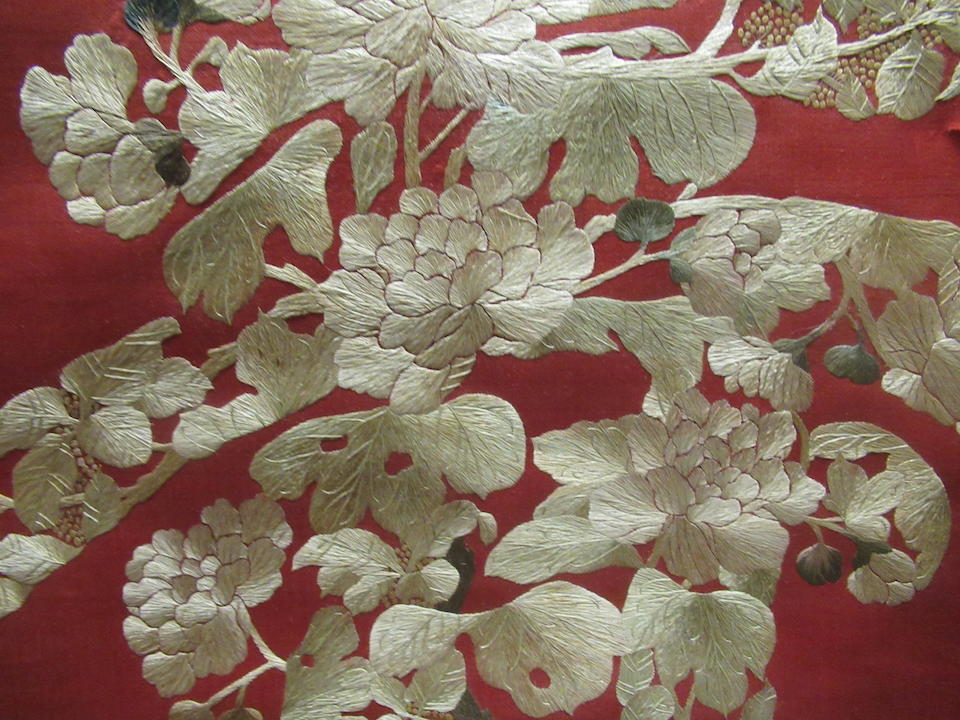 AN EMBROIDERED HANGING TEXTILE Republic period
