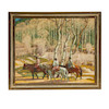 Thumbnail of Ernest Martin Hennings (1886-1956) Hunters in the Canyon 30 x 36in framed 35 1/2 x 41 1/2in image 2