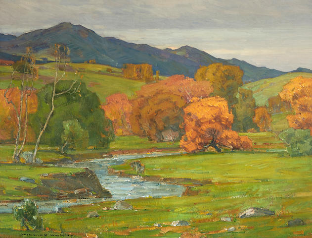William Wendt (1865-1946) The Creek 28 x 36in framed 37 x 46in