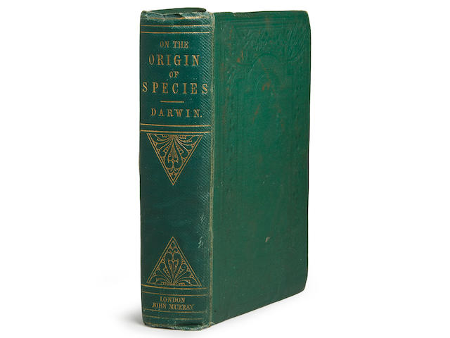 DARWIN, CHARLES. 1809-1882. On the Origin of Species by Means of Natural Selection. or the Preservation of Favoured Races in the Struggle for Life. London: John Murray, 1859.