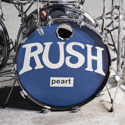 NEIL PEART'S CHROME SLINGERLAND DRUM KIT USED WITH RUSH FROM 1974-1977. image 7